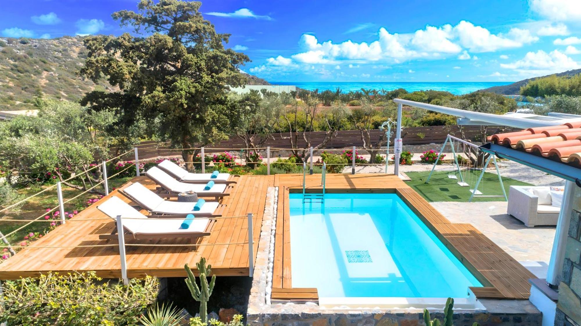 Cretan Lodge Heated Pool Ágios Nikólaos Екстериор снимка