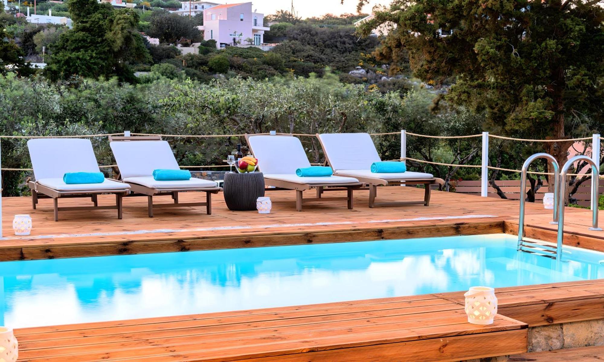 Cretan Lodge Heated Pool Ágios Nikólaos Екстериор снимка
