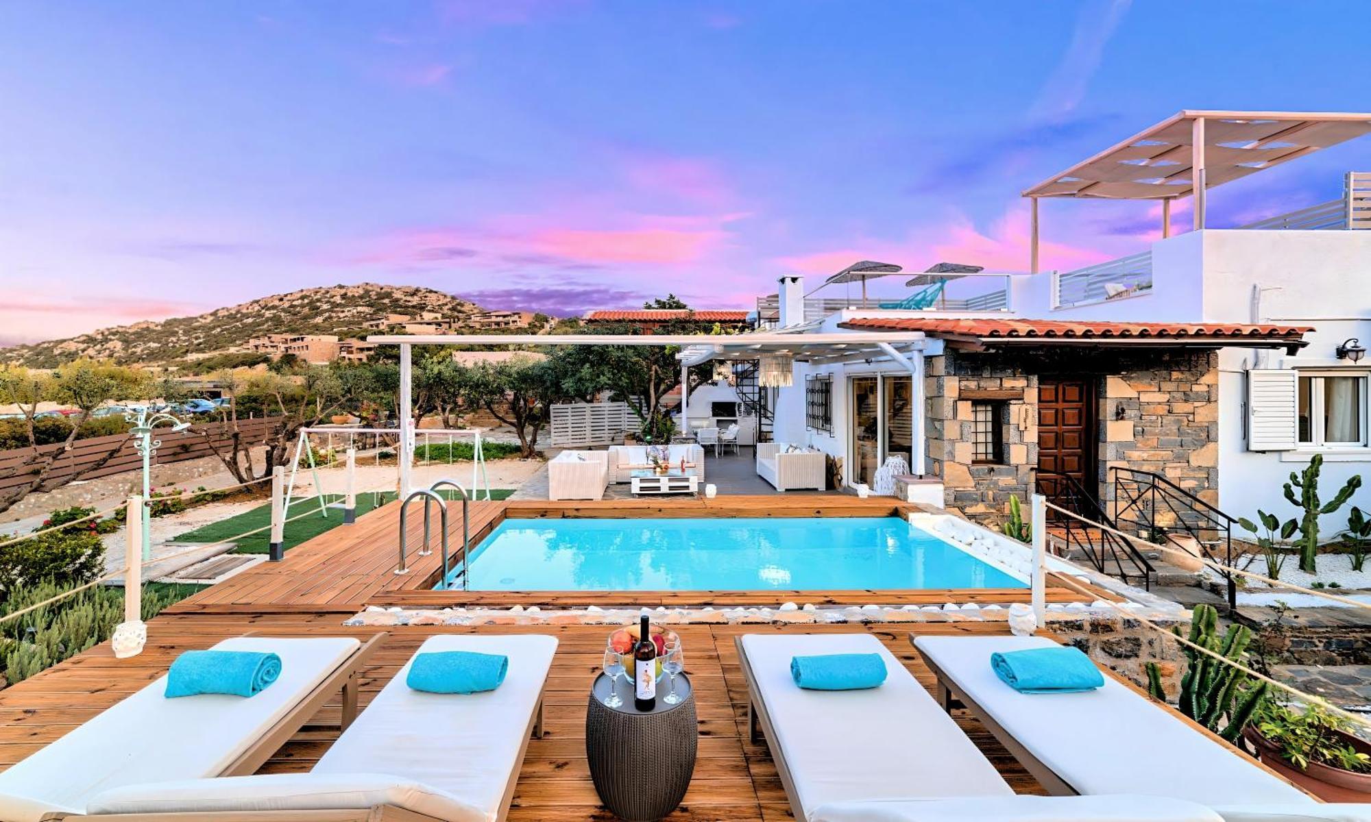 Cretan Lodge Heated Pool Ágios Nikólaos Екстериор снимка